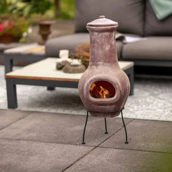 Clay Fireplace 'Salamanca' in Dark Red - Little and Giant Explorers RedFire