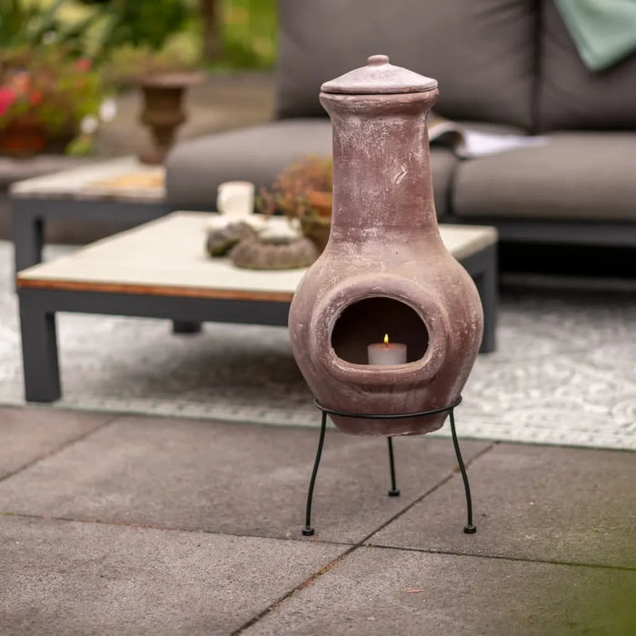 Clay Fireplace 'Salamanca' in Dark Red - Little and Giant Explorers RedFire