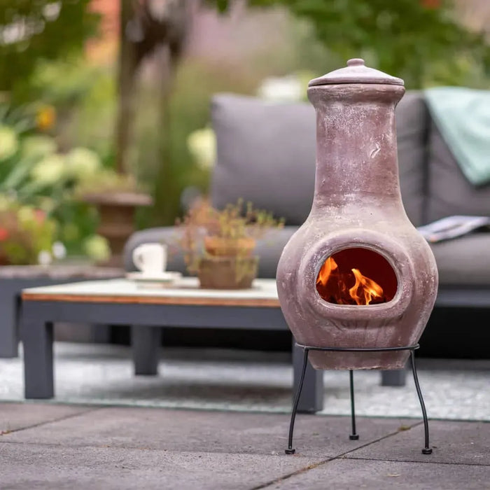 Clay Fireplace 'Salamanca' in Dark Red - Little and Giant Explorers RedFire