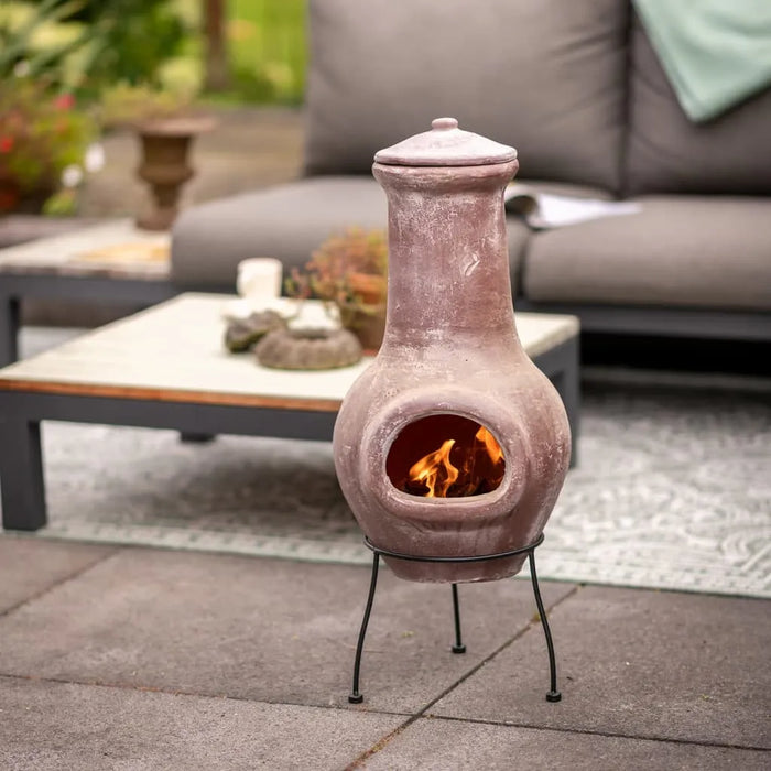 Clay Fireplace 'Salamanca' in Dark Red - Little and Giant Explorers RedFire