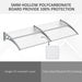 Door Canopy Awning (196 x 75cm) - Little and Giant Explorers Outsunny
