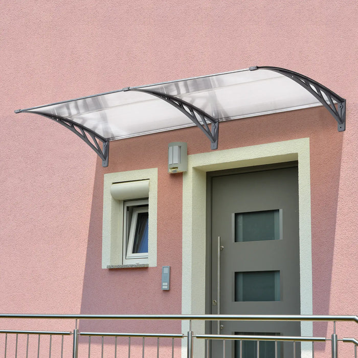 Door Canopy Awning (196 x 75cm) - Little and Giant Explorers Outsunny