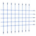 Blue climbing net for kids and adults, outdoor rope net with metal hooks, grid design