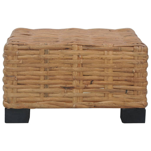 Coffee Table in Natural Rattan (47 x 47 x 28cm) - Little and Giant Explorers vidaXL