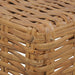 Coffee Table in Natural Rattan (47 x 47 x 28cm) - Little and Giant Explorers vidaXL