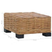 Coffee Table in Natural Rattan (47 x 47 x 28cm) - Little and Giant Explorers vidaXL