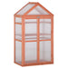 Wooden Cold Frame Polycarbonate Greenhouse with Adjustable Shelves - Little and Giant Explorers Outsunny