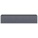 Anthracite cold rolled steel raised garden bed planter box 200x40x40cm with open bottom
