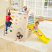 Colourful 8-in-1 Wooden Indoor Playground - Little and Giant Explorers Costway