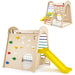 Colourful 8-in-1 Wooden Indoor Playground - Little and Giant Explorers Costway