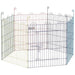 Colourful Pet Playpen Crate with Six Panels - Little and Giant Explorers PawHut