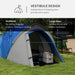 Compact Camping Tent with Vestibule and Mesh Vents (2 persons) - Little and Giant Explorers Outsunny