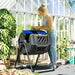 Compost Bin – Blue and Black | 160L Rotating Dual Chamber - 360° Tumbling Design OUTSUNNY - Little and Giant Explorers Outsunny