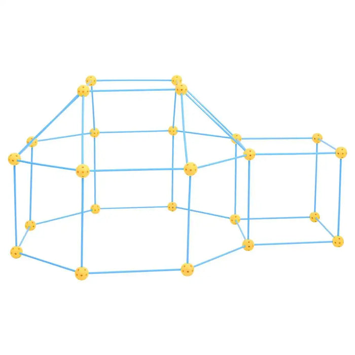 Construction Fort Building Kit | 45 Poles and 27 Balls Creative Play Set VIDAXL - Little and Giant Explorers vidaXL