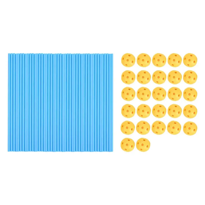 Construction Fort Building Kit | 45 Poles and 27 Balls Creative Play Set VIDAXL - Little and Giant Explorers vidaXL