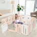 Convertible Baby Playpen with Drawing Board - Little and Giant Explorers Costway