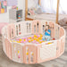 Convertible Baby Playpen with Drawing Board - Little and Giant Explorers Costway