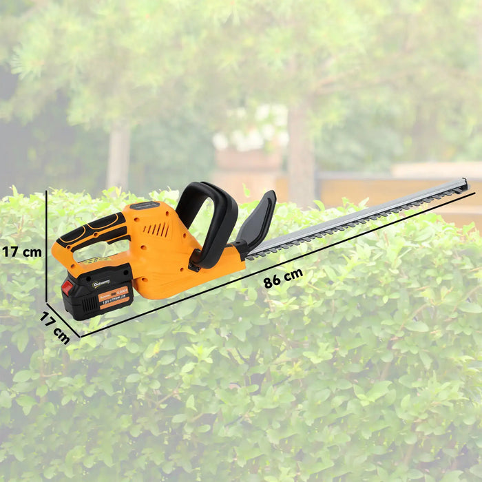 Cordless Hedge Trimmer | High Power Motor with 51cm Double-Sided Cutter - Little and Giant Explorers Outsunny