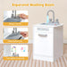 Corner Kids Kitchen Playset – White | Lights, Sounds and Water Circulation Sink COSTWAY - Little and Giant Explorers Costway