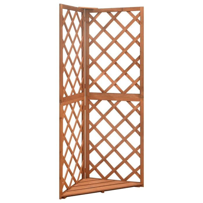 Corner Trellis in Solid Fir Wood (50 x 50 x 145cm) - Little and Giant Explorers vidaXL