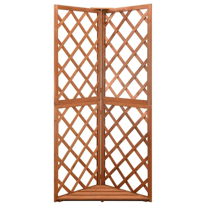 Corner Trellis in Solid Fir Wood (50 x 50 x 145cm) - Little and Giant Explorers vidaXL