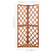 Corner Trellis in Solid Fir Wood (50 x 50 x 145cm) - Little and Giant Explorers vidaXL