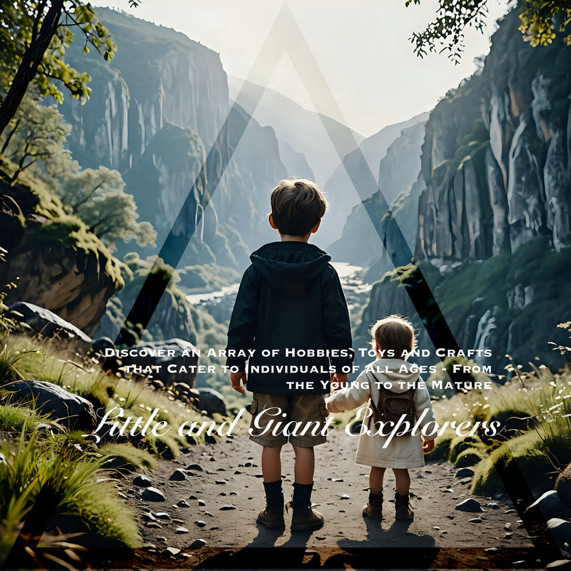 Little and Giant Explorers Cover Page - Children exploring with a hologram of a triangle