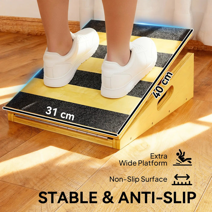 Slant Board Calf Stretcher | Adjustable Incline Stretch Board for Mobility and Recovery SPORTNOW