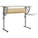 Craft Desk in Sonoma Oak and Grey - Little and Giant Explorers vidaXL