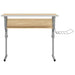 Craft Desk in Sonoma Oak and Grey - Little and Giant Explorers vidaXL