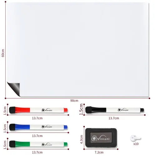 Creative Whiteboard for Kids (60 x 90cm) - Little and Giant Explorers Vinsani