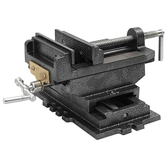 Cross Slide Vice – 145 mm Jaw Width | Cast Iron Milling and Drilling Clamp VIDAXL - Little and Giant Explorers vidaXL