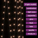 Curtain Fairy Lights 300 LEDs in Warm White - Little and Giant Explorers vidaXL