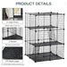 Customisable Small Animal Cage | Modular Habitat - Rabbits, Guinea Pigs and Chinchillas PAWHUT - Little and Giant Explorers PawHut