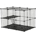 Customisable Small Animal Cage | Modular Habitat - Rabbits, Guinea Pigs and Chinchillas PAWHUT - Little and Giant Explorers PawHut