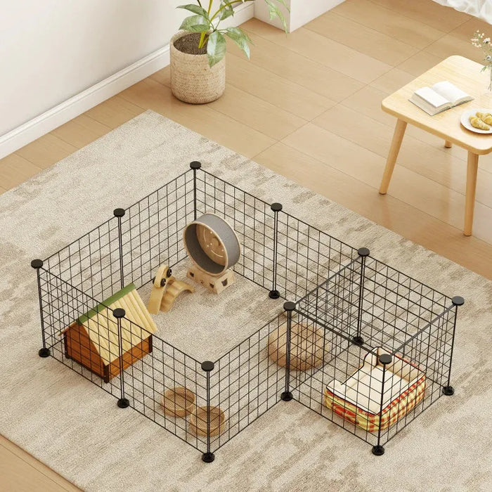 Customisable Small Animal Playpen | Modular Metal Cage for Rabbits, Hedgehogs and More PAWHUT - Little and Giant Explorers PawHut