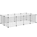 Customisable Small Animal Playpen | Modular Metal Cage for Rabbits, Hedgehogs and More PAWHUT - Little and Giant Explorers PawHut
