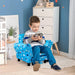 Cute Cloud Children's Armchair with Footrest - Little and Giant Explorers HOMCOM