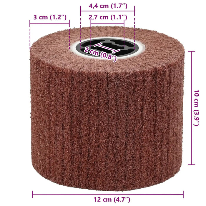 3 Sanding Rollers | 240 Grit Synthetic Fibre - Little and Giant Explorers vidaXL