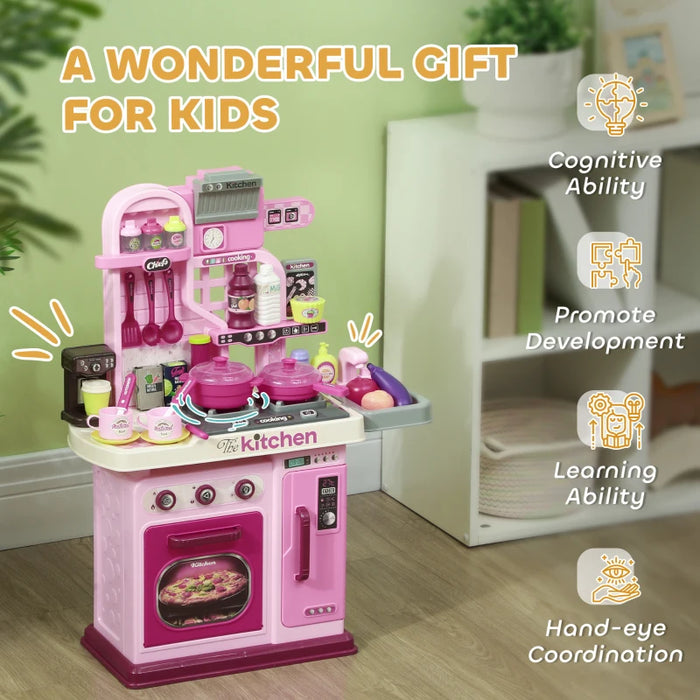 Kids Toy Kitchen with 33 Accessories