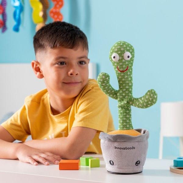 Dancing, Talking, Plush Cactus with Music and Multi-Colour LED Lights - Little and Giant Explorers InnovaGoods