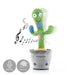 Dancing, Talking, Plush Cactus with Music and Multi-Colour LED Lights - Little and Giant Explorers InnovaGoods