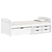 Day Bed with 5 Drawers "IRUN" in White 90 x 200cm - Little and Giant Explorers vidaXL