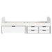 Day Bed with 5 Drawers "IRUN" in White 90 x 200cm - Little and Giant Explorers vidaXL