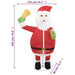 Decorative Christmas Santa Claus Figure with LED Lights 180cm - Little and Giant Explorers vidaXL