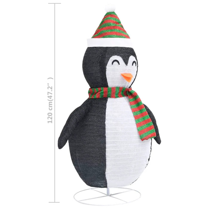 Decorative Christmas Snow Penguin Figure with LED Lights 120cm - Little and Giant Explorers vidaXL