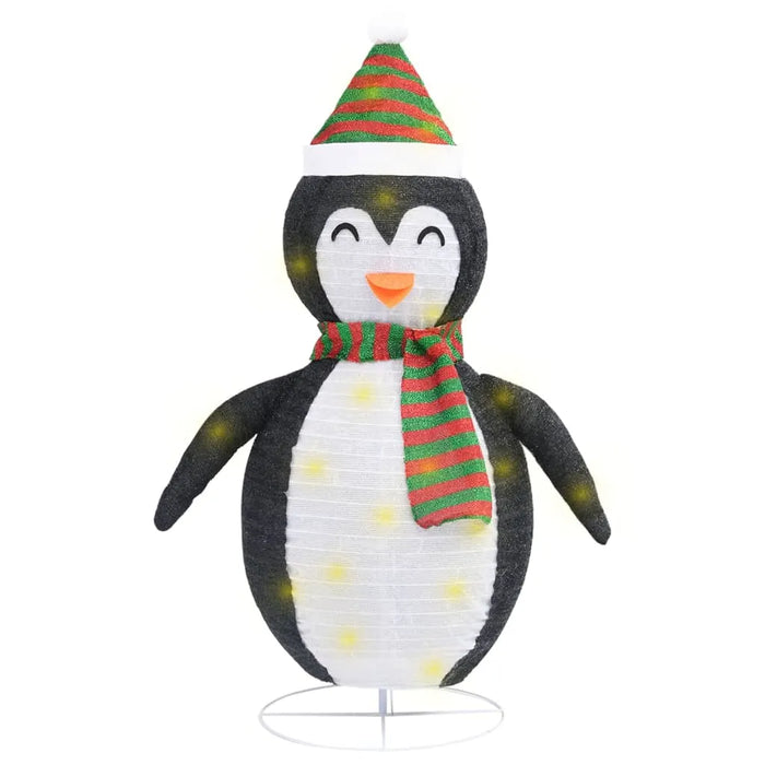 Decorative Christmas Snow Penguin Figure with LED Lights 120cm - Little and Giant Explorers vidaXL