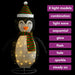 Decorative Christmas Snow Penguin Figure with LED Lights 120cm - Little and Giant Explorers vidaXL