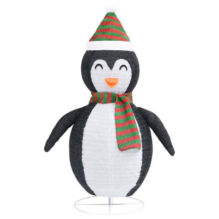 Decorative Christmas Snow Penguin Figure with LED Lights 120cm - Little and Giant Explorers vidaXL