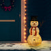 Decorative Christmas Snowman Figure with LED Lights 90cm - Little and Giant Explorers vidaXL